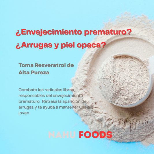 Resveratrol en Polvo Puro 125g - Antioxidante Anti-Edad y Longevidad