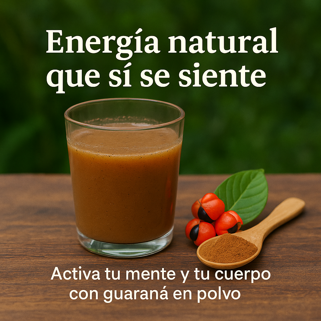 Guaraná en Polvo 100% Natural Amazónico - Energía y Concentración
