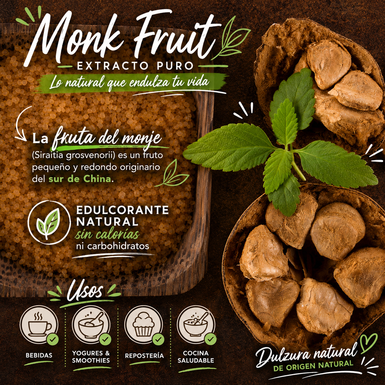 Monk Fruit- Extracto puro