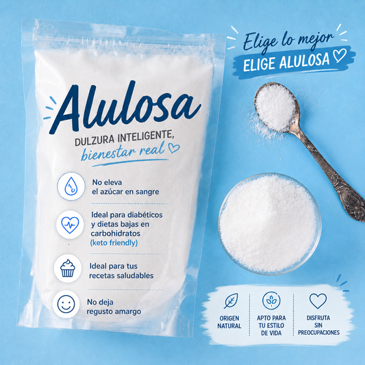 Alulosa 100% Pura 250g - Endulzante Natural Keto y Bajo en Calorías