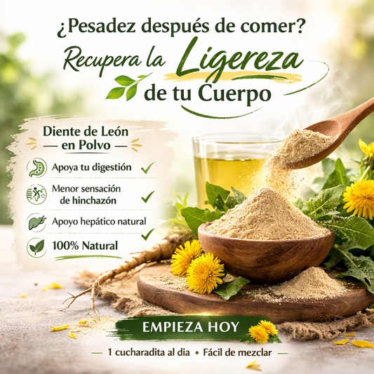 Diente de León en Polvo *250gr - Depurativo Natural - Ayuda a controlar tu peso de forma natural.