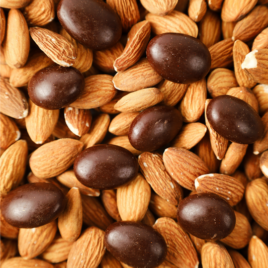 Almendras con Chocolate Oscuro 70% Sin azúcar *200g – Keto - Vegano