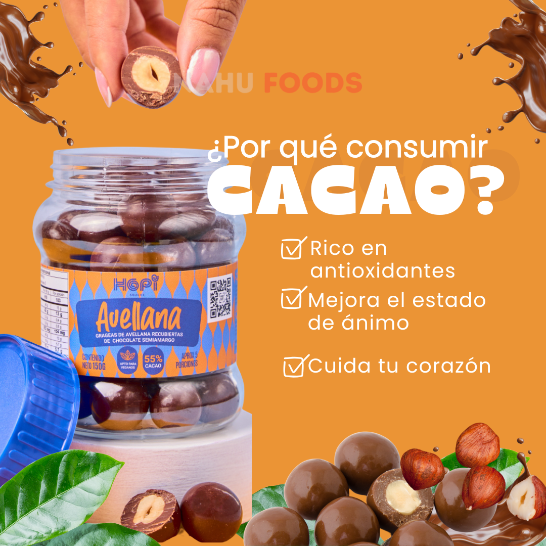 Avellana Recubierta de chocolate Oscuro