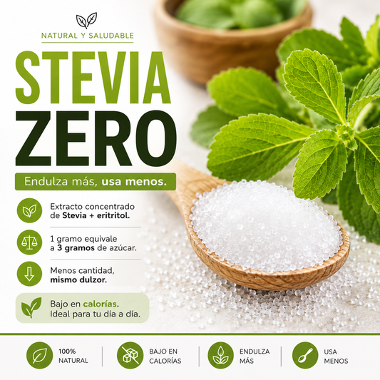 Stevia Zero 250g – Endulzante Natural Bajo en Calorías