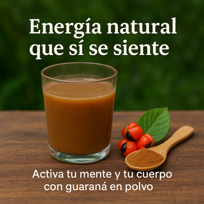 Guaraná en Polvo 100% Natural Amazónico - Energía y Concentración