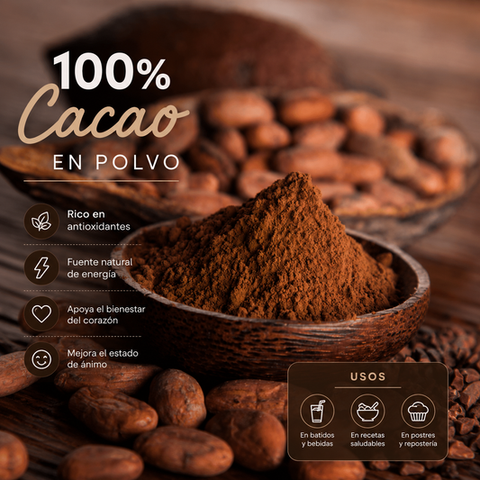 Cacao en Polvo 100% Puro Colombiano *250g- Superalimento Antioxidante