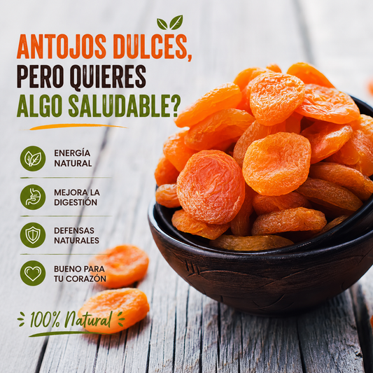 Albaricoque Deshidratado | Rico en Fibra, Vitaminas y Antioxidantes *125g