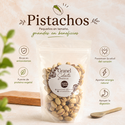 Pistachos con Cáscara Naturales y con sal *125g