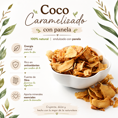 Coco Caramelizado en Trozos | Bolsa Súper Familiar 2500g