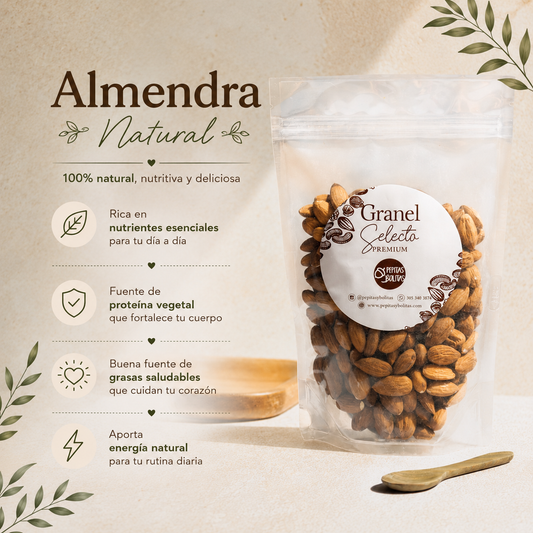Almendras Naturales Premium *250g - Snack Nutritivo y Versátil