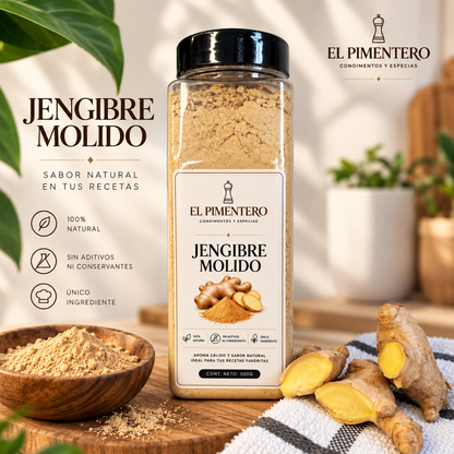 Jengibre Molido en Polvo *500g— Superalimento Natural