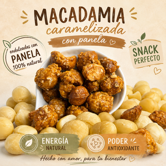 Macadamias Endulzadas con Panela *250gr