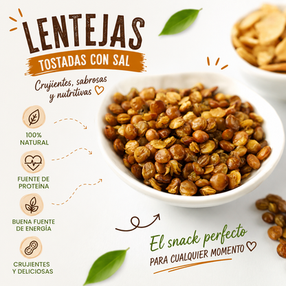 Snacks de Lentejas con sal