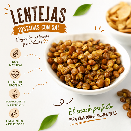 Snacks de Lentejas con sal