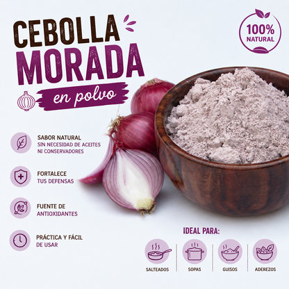 Cebolla Morada en Polvo Pura *500g — Sin Aditivos