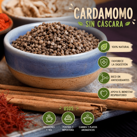 Semilla de Cardamomo sin cáscara