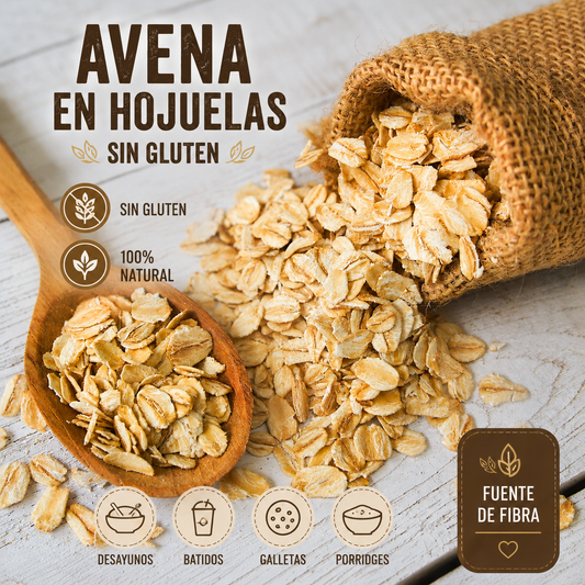 Avena en Hojuelas Sin Gluten | Certificada *500g