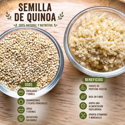 Quinoa Blanca Gourmet Premium - Proteína Completa y Sin Gluten