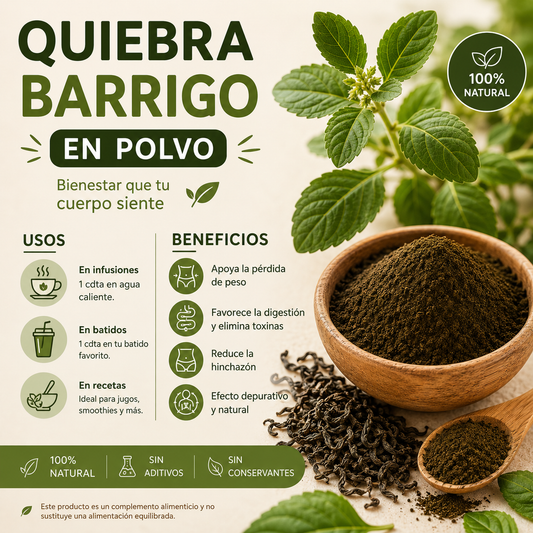 Quiebra Barrigo en Polvo *250g | Digestivo Natural – Antihinchazón y Depurativo