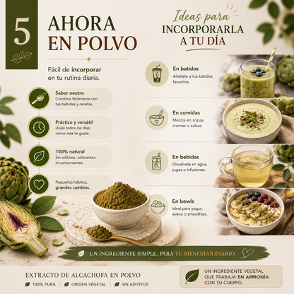 Extracto de Alcachofa en Polvo Premium *250gr- Mejora tu Digestión