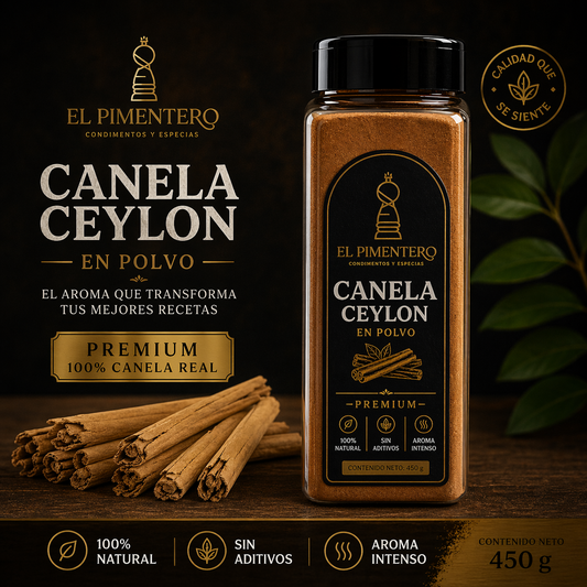 Canela Ceylon en Polvo Alta Pureza *450gr  | Regula el Azúcar y Cuida tu Salud