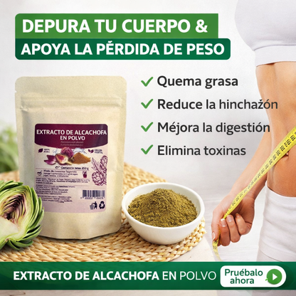Extracto de Alcachofa en Polvo Premium *250gr- Détox Hepático Natural