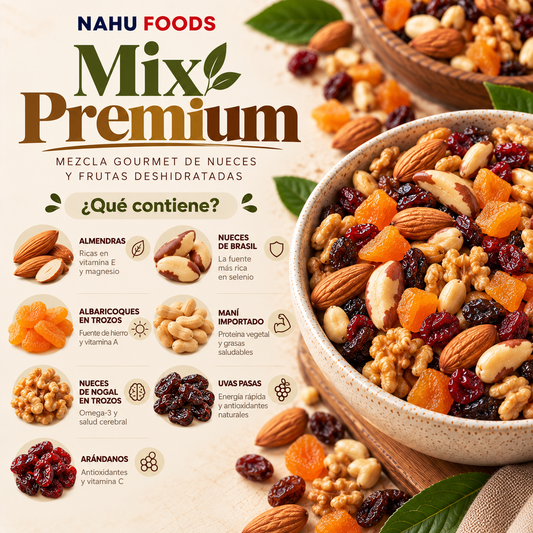 Mix Premium 500 g – Nueces y frutas deshidratadas