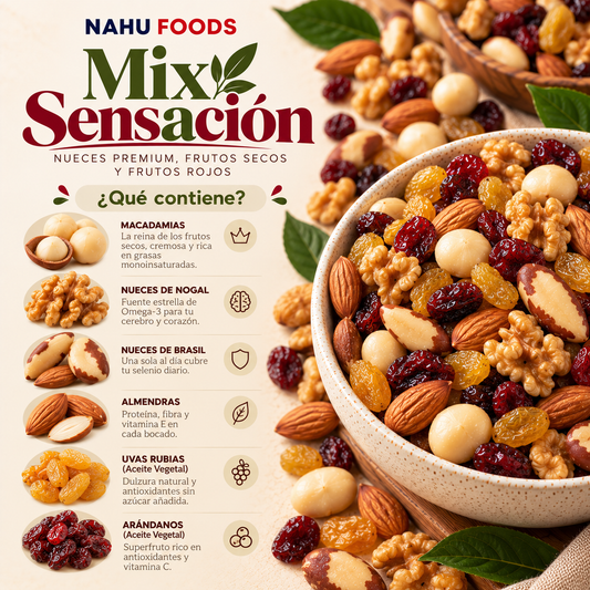 Mix Sensación 500g – Nueces Premium, Frutos Secos y Frutos Rojos