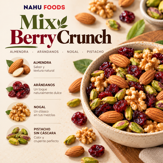 Mix Berry Crunch 500 g – Frutos secos con arándanos