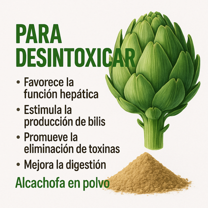 Extracto de Alcachofa en Polvo Premium *250gr- Détox Hepático Natural