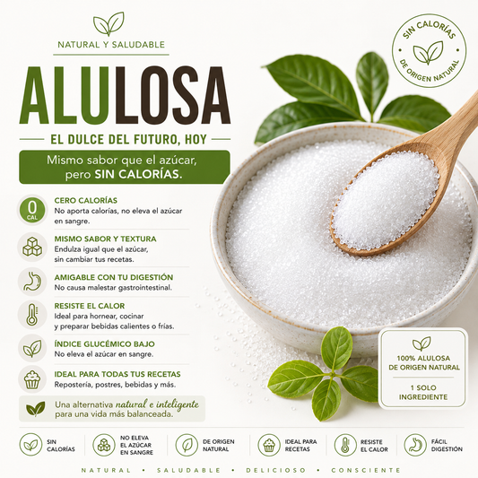 Alulosa 100% Pura 250g - Endulzante Natural Keto y Bajo en Calorías