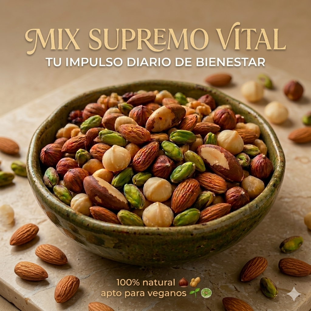 Mix Supremo Vital *500g | Almendras, Pistachos, Nueces, Macadamias y Avellanas