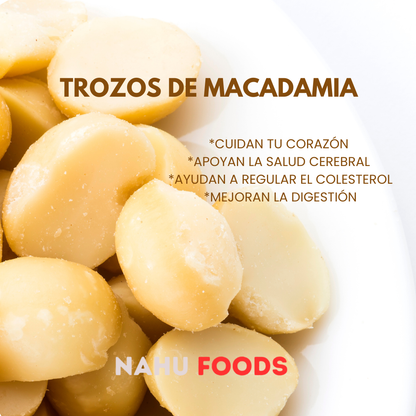 Trozos de Macadamia Natural Sin Sal * 125gr
