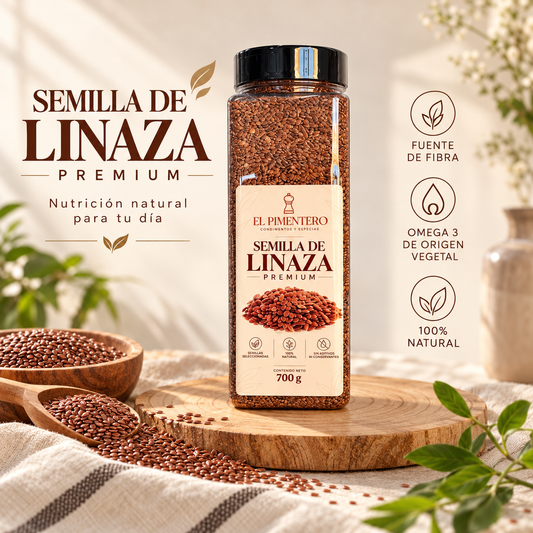 Linaza Premium Canadiense- Omega-3 y Fibra Natural *700gr