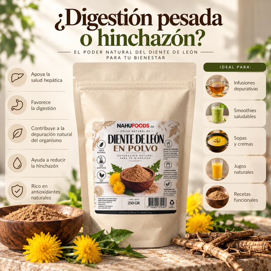 Diente de León en Polvo *250gr - Depurativo Natural - Ayuda a controlar tu peso de forma natural.