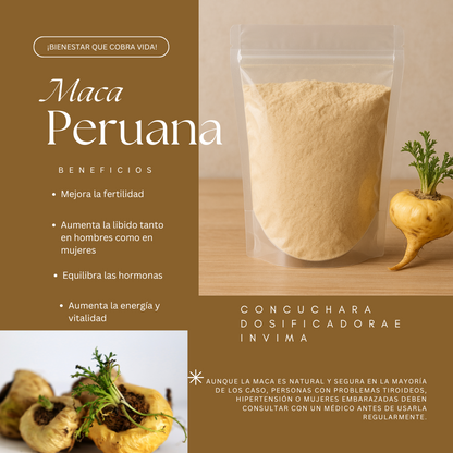 Maca Peruana De Alta Pureza