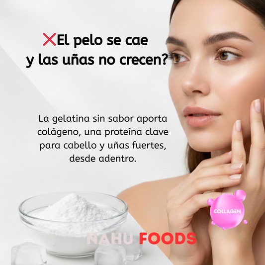 Gelatina Sin Sabor Premium - Colágeno Puro 100% Natural