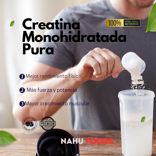 Creatina Monohidrato Pura - Fuerza Muscular y Rendimiento