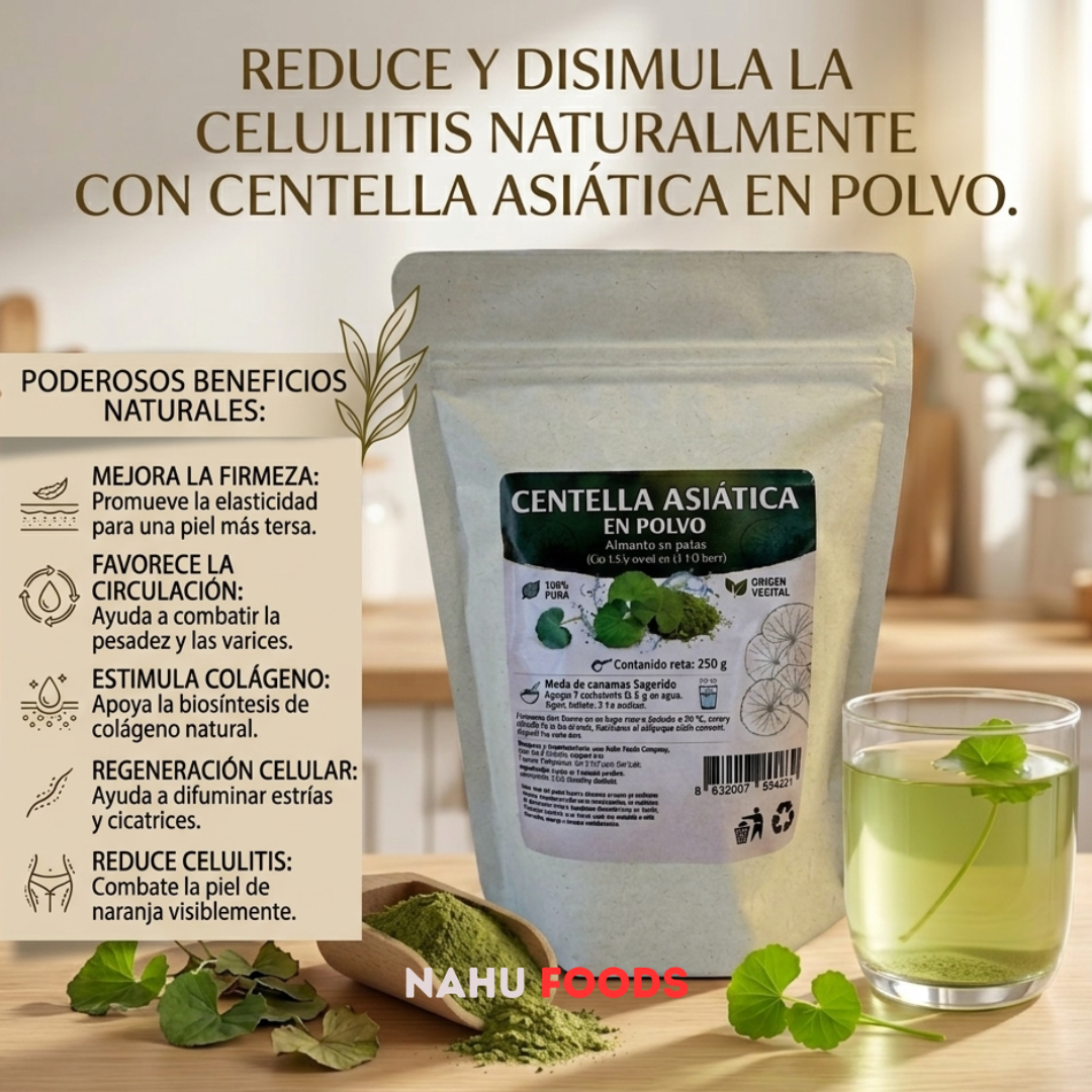 Centella Asiática en Polvo 100% Pura *250g- Regeneración de Piel y Cicatrización