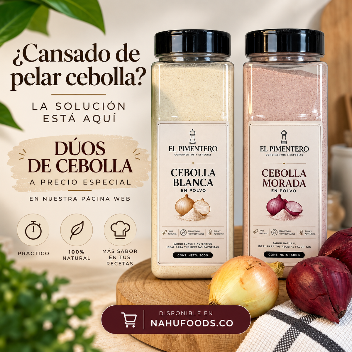 Kit blanca y púrpura